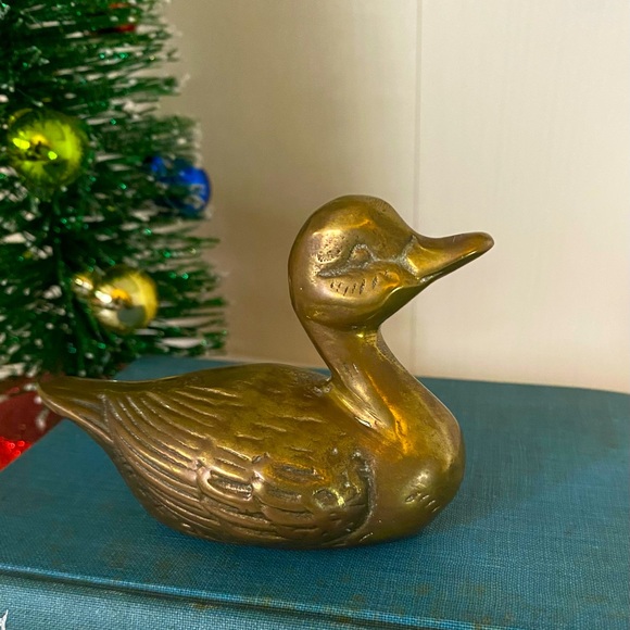 Vintage Brass Duck